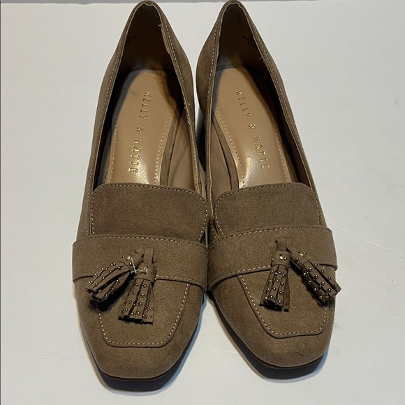 Kelly & Katie Taupe Tassel Loafers - Picture 1 of 5